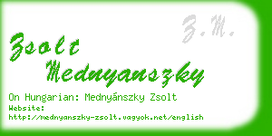 zsolt mednyanszky business card